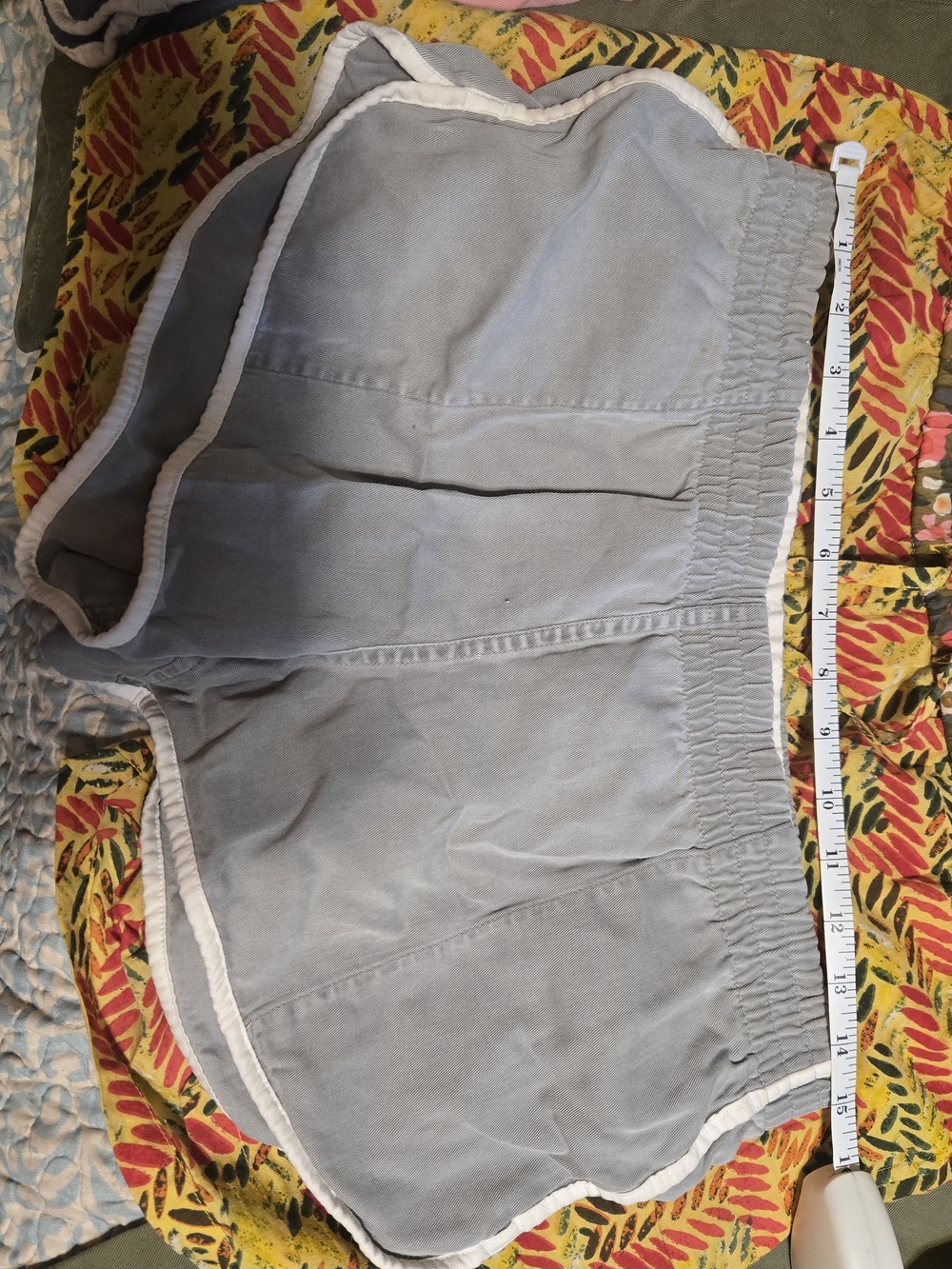 J. Crew Light Gray Athletic Shorts with White Trim